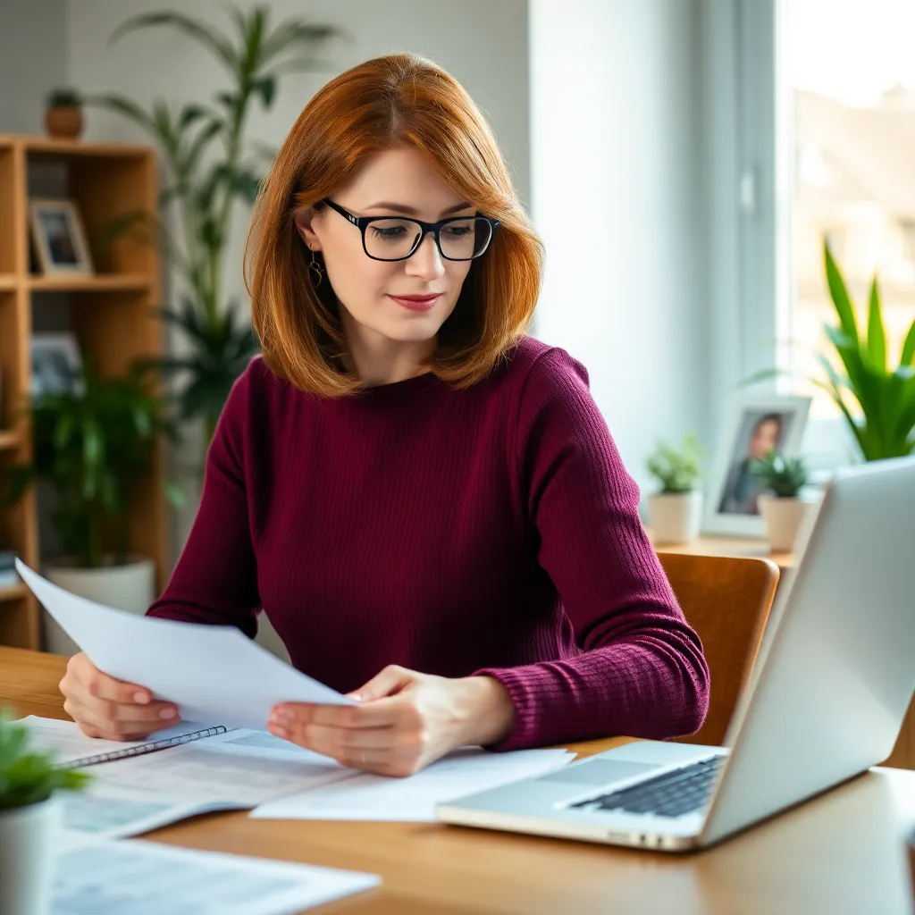 Para planująca swój budżet domowy przy pomocy aplikacji na tablecie